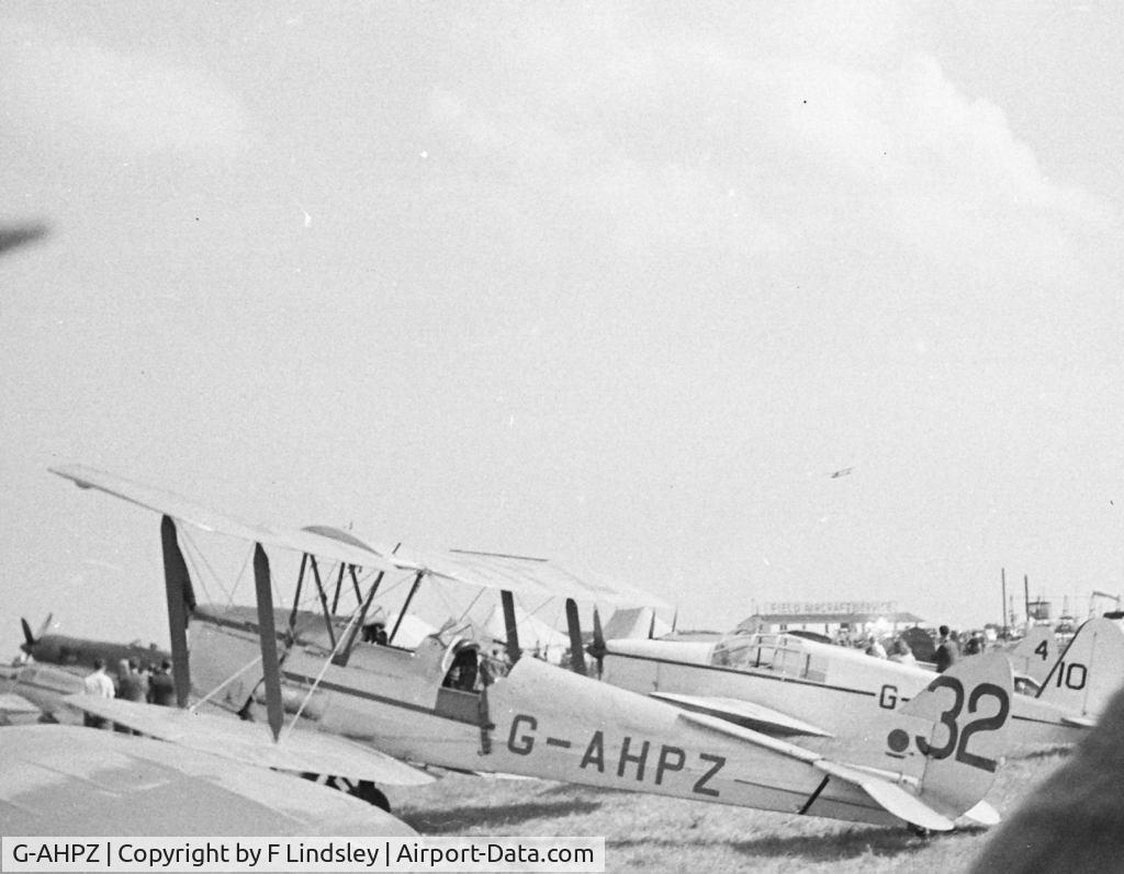 G-AHPZ, 1939 De Havilland DH-82A Tiger Moth II C/N 83794, Tiger Moth at Airshow maybe Lympne about 1946-48