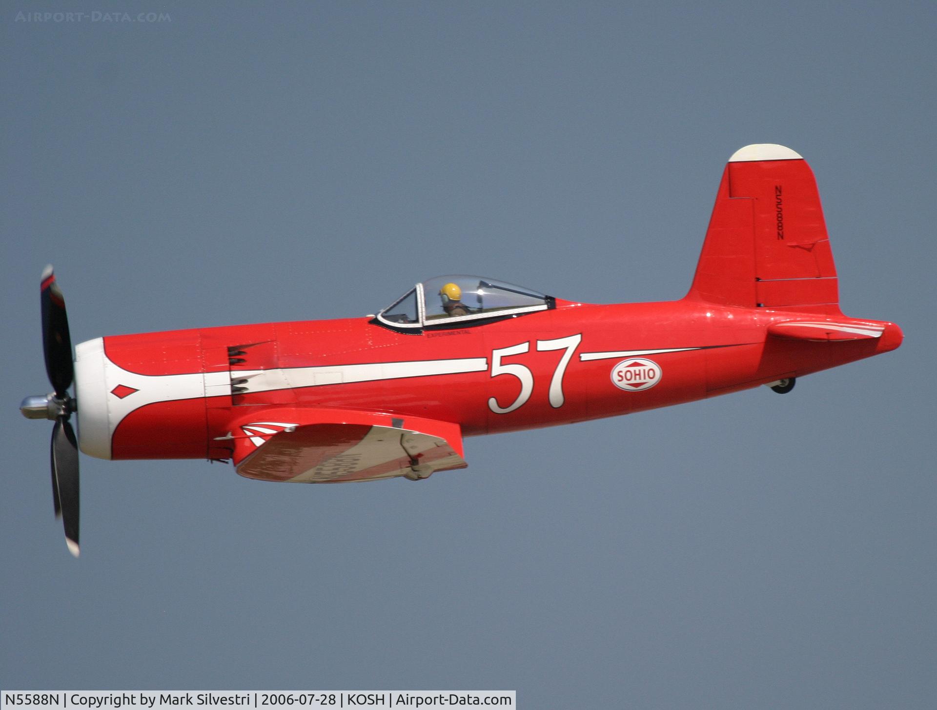 N5588N, 1945 Vought (Goodyear) F2G-1 Corsair C/N 6167, Oshkosh 2006