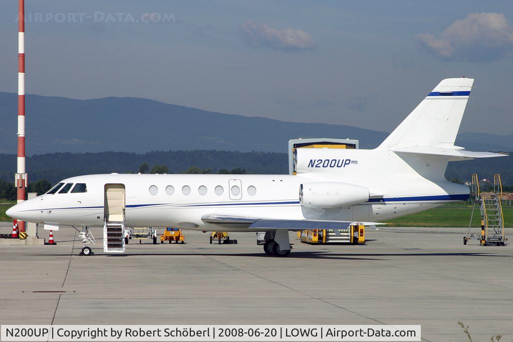 N200UP, 1981 Dassault Falcon 50 C/N 55, Nightstop.