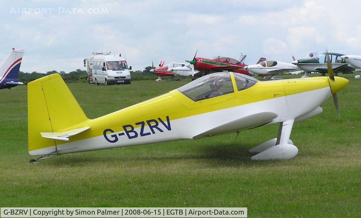 G-BZRV, 2002 Vans RV-6 C/N PFA 181A-13573, RV-6 taxying out from Booker