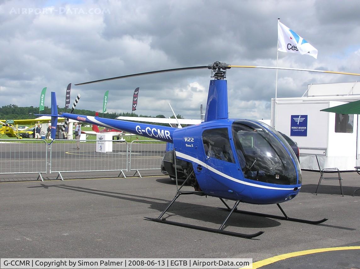 G-CCMR, 2003 Robinson R22 Beta C/N 3497, R22 exhibited at Aero Expo Booker