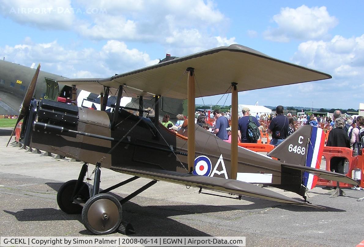 G-CEKL, 2007 Royal Aircraft Factory SE-5A Replica C/N PFA 020-13793, SE5A Replica at RAF Halton