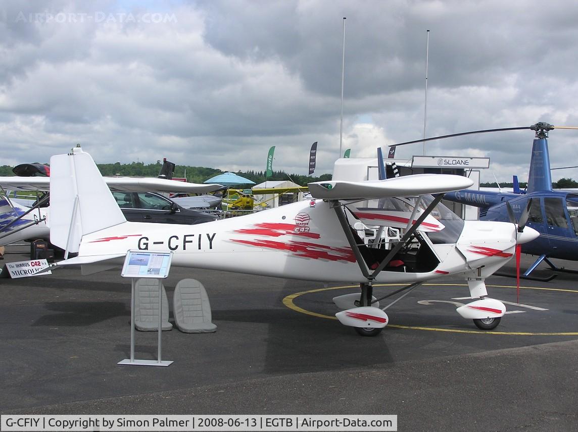 G-CFIY, 2008 Comco Ikarus C42 FB100 C/N 0804-6954, Ikarus C42 exhibited at Aero Expo
