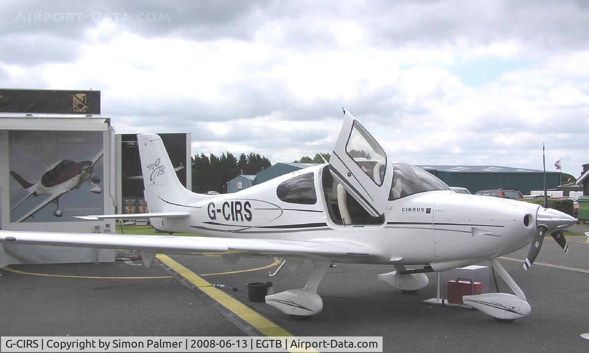 G-CIRS, 2008 Cirrus SR20 G3 GTS C/N 1911, Cirrus SR20 exhibited at Aero Expo