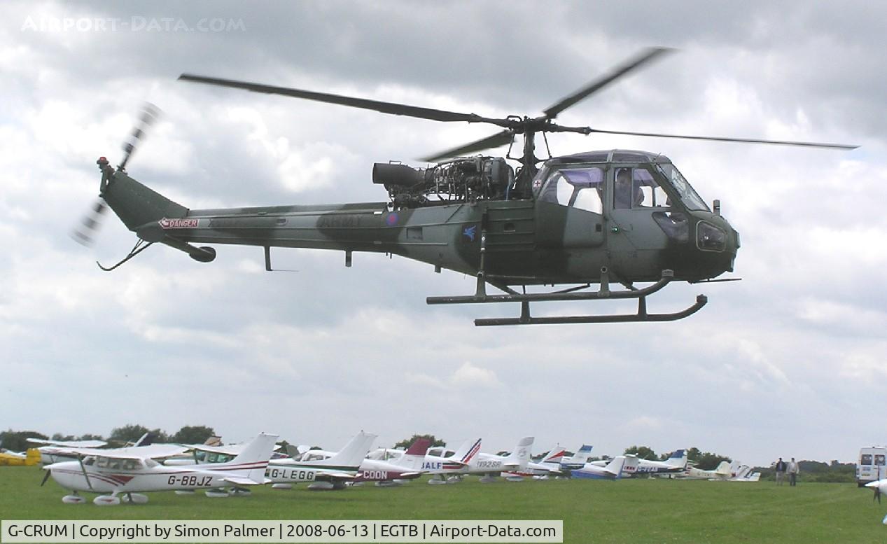 G-CRUM, 1967 Westland Scout AH.1 C/N F9712, Westland Scout AH1 (XV137) at Booker