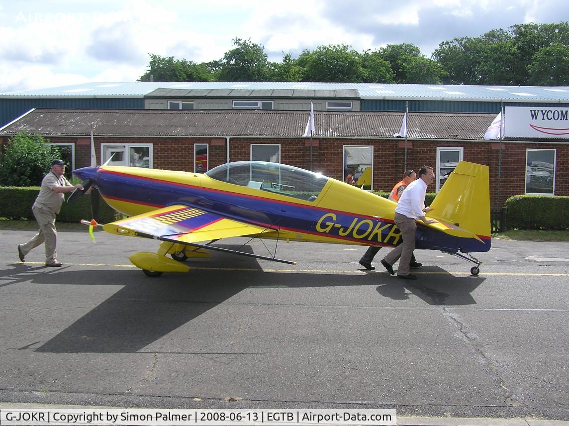 G-JOKR, 2008 Extra EA-300L C/N 1278, Extra 300 on its way to the static park at Aero Expo