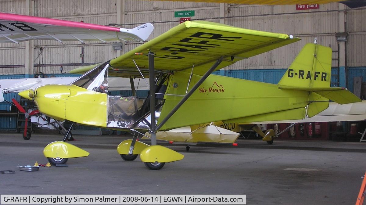 G-RAFR, 2004 Skyranger J2.2(1) C/N BMAA/HB/410, SkyRanger hangared at Halton