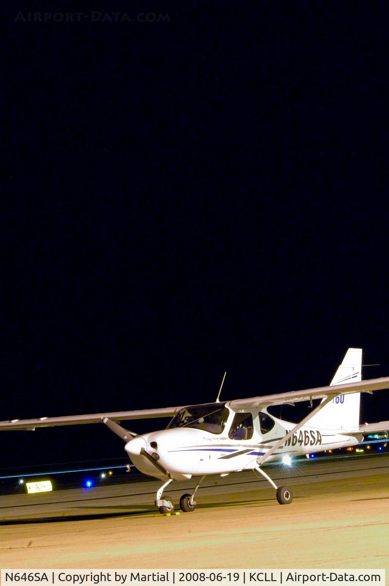 N646SA, 2005 Symphony SA-160 C/N S-0008, Practicing some night shots