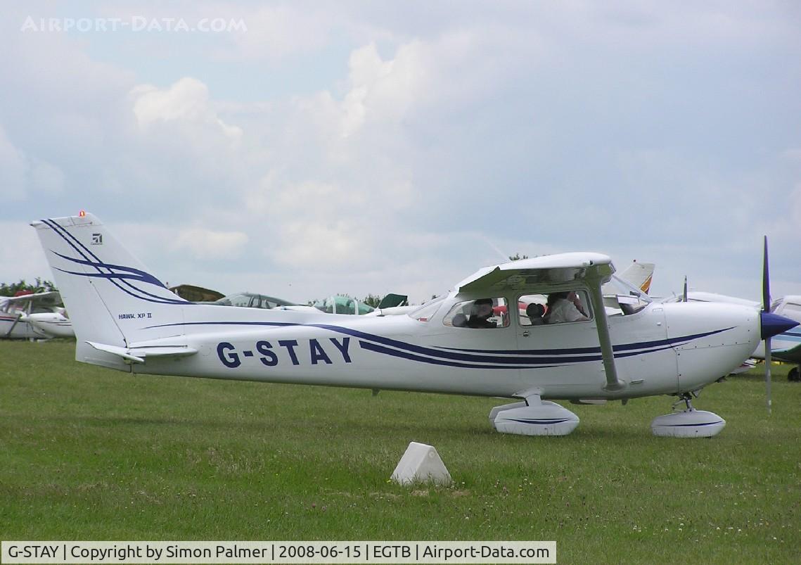 G-STAY, 1977 Reims Cessna FR172K Hawk XP C/N 0620, Cessna departing from Booker