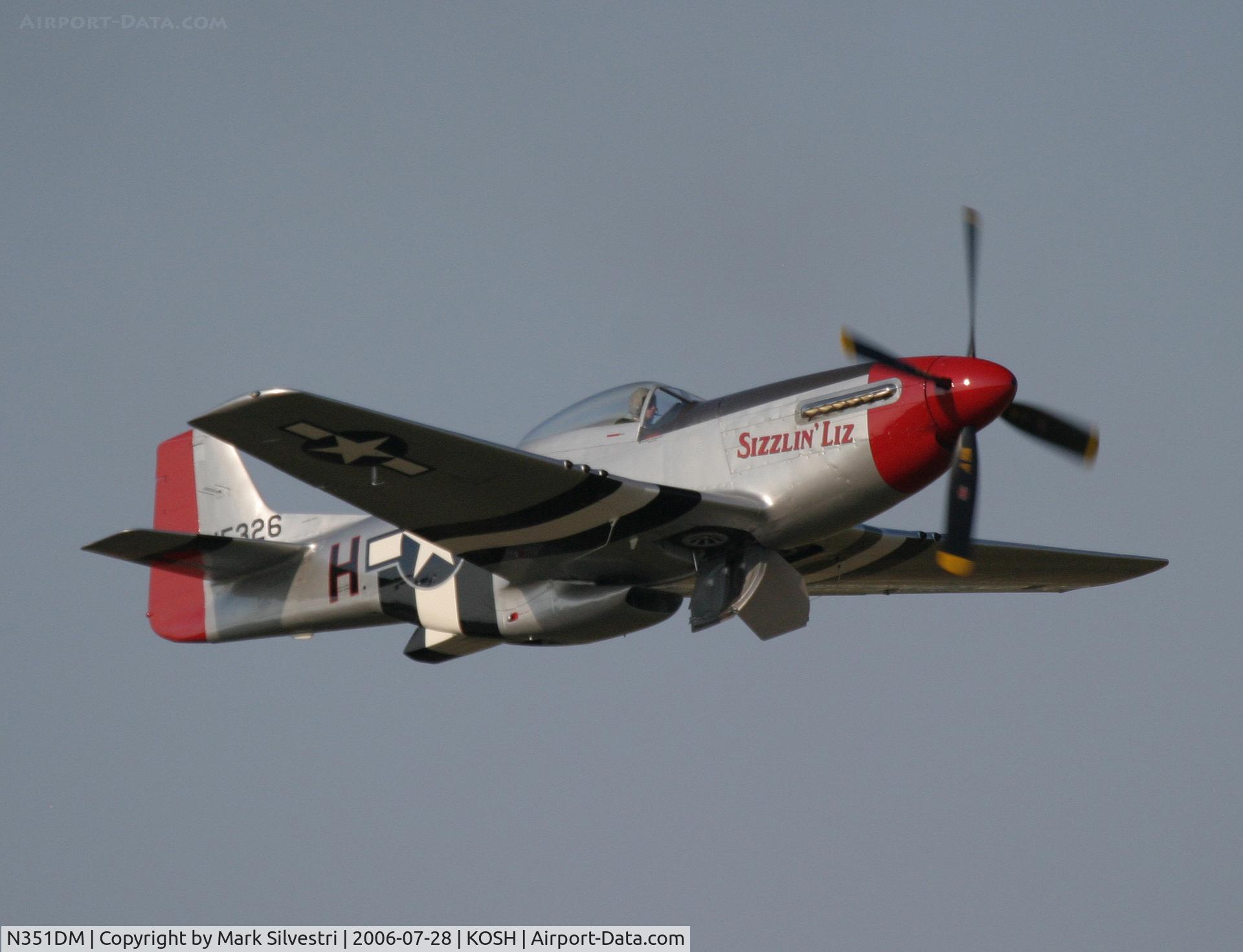 N351DM, 1944 North American P-51D Mustang C/N 122-40998 (44-74458), Oshkosh 2006 - P-51D sn: 44-63542