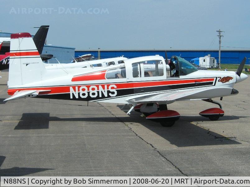 N88NS, 1975 Grumman American AA-5B Tiger C/N AA5B-0196, On the ramp at Marysville, OH