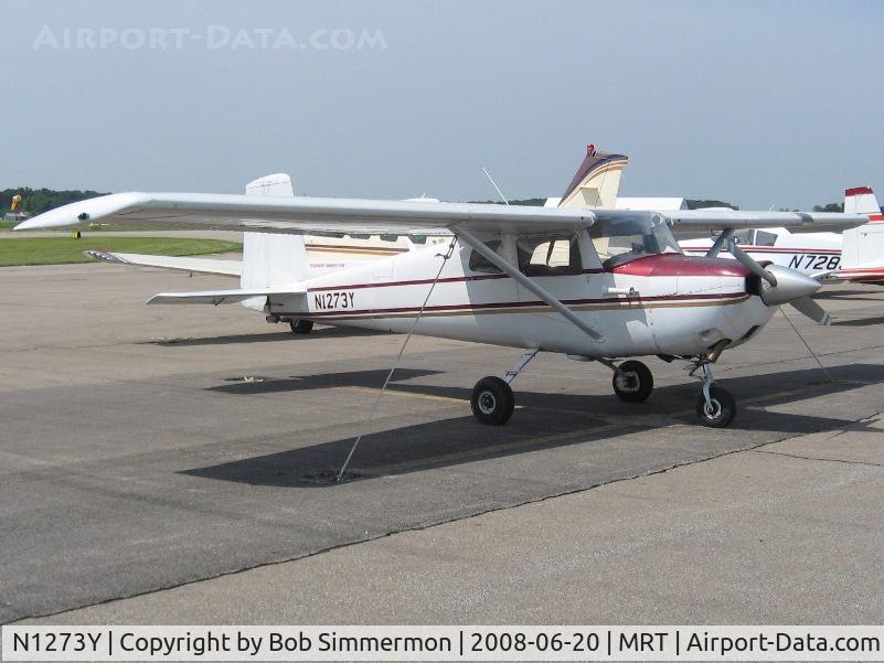 N1273Y, 1962 Cessna 150B C/N 15059673, 160 HP Cessna 150 on the ramp at Marysville, OH
