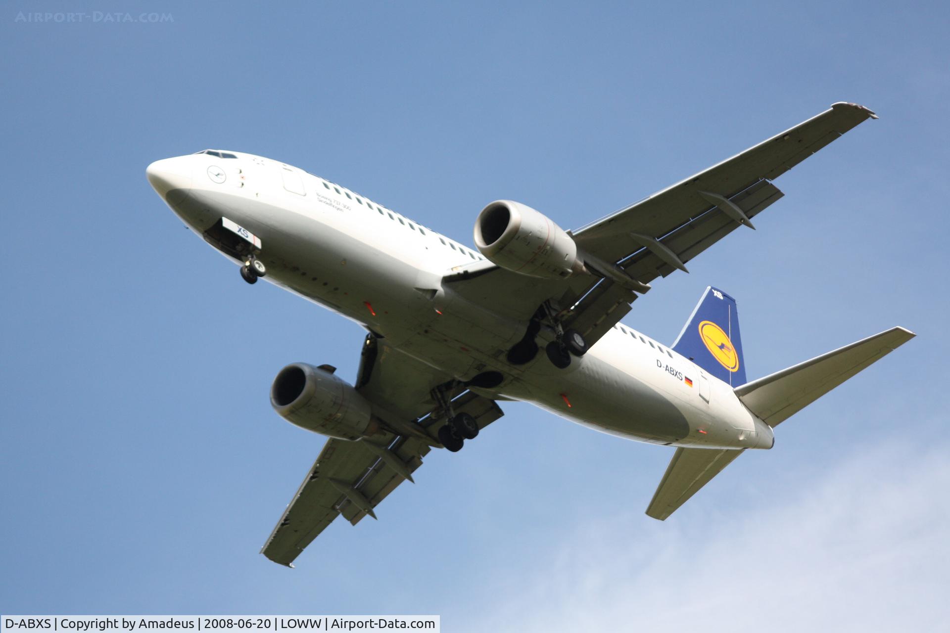 D-ABXS, 1988 Boeing 737-330 C/N 24280, Boeing 737-300 landing RWY34