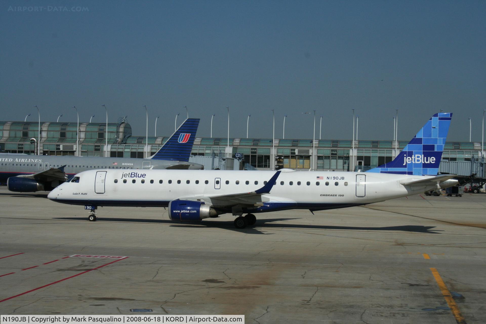 N190JB, 2005 Embraer 190AR (ERJ-190-100IGW) C/N 19000011, ERJ 190-100 IGW