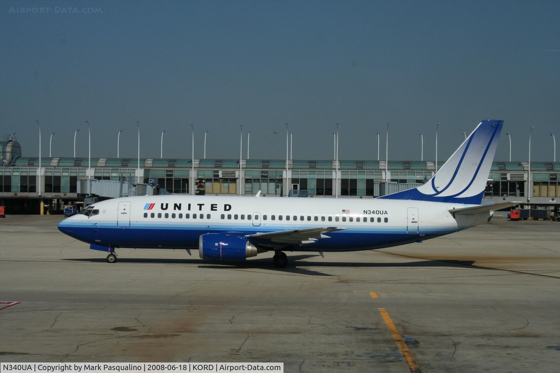N340UA, 1988 Boeing 737-322 C/N 24244, Boeing 737-300