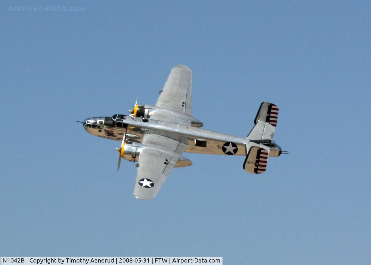 N1042B, 1944 North American B-25N Mitchell C/N 108-35148, Cowtown Warbird Roundup 2008, flyby