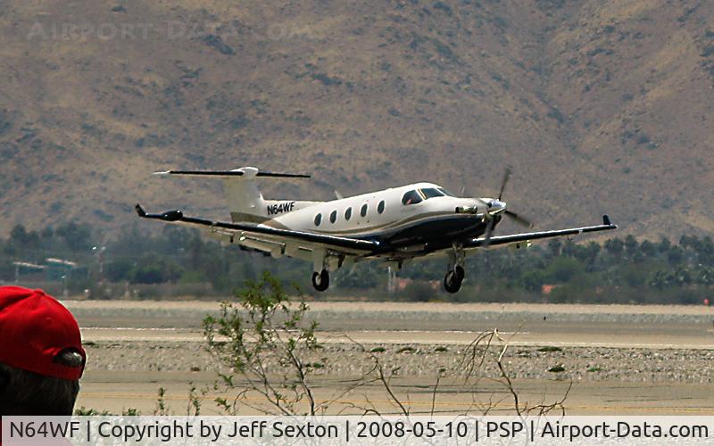 N64WF, 1999 Pilatus PC-12/45 C/N 298, Take-off from Palm Springs
