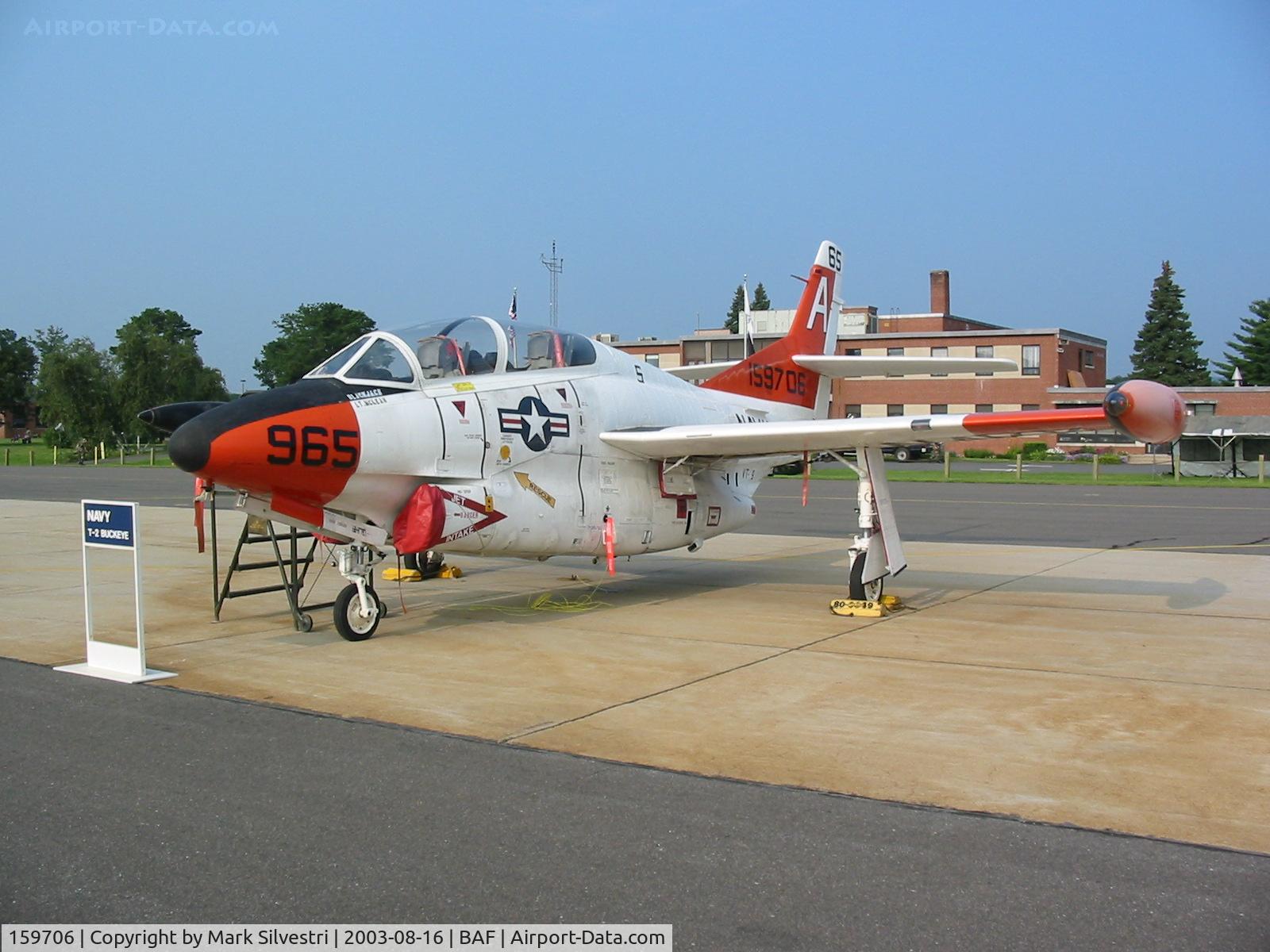 159706, Rockwell T-2C Buckeye C/N Not found 159706, Westfield, MA 2003