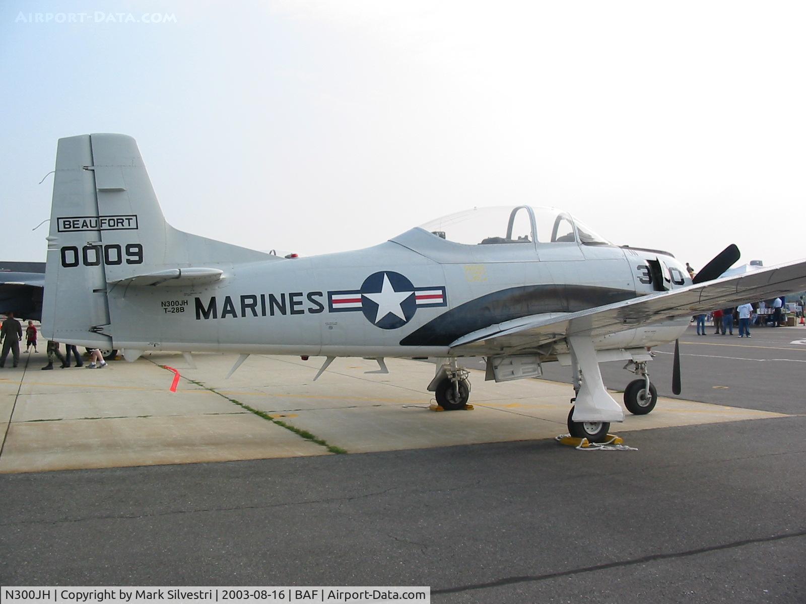 N300JH, 1955 North American T-28B Trojan C/N 219-8, Westfield, MA 2003