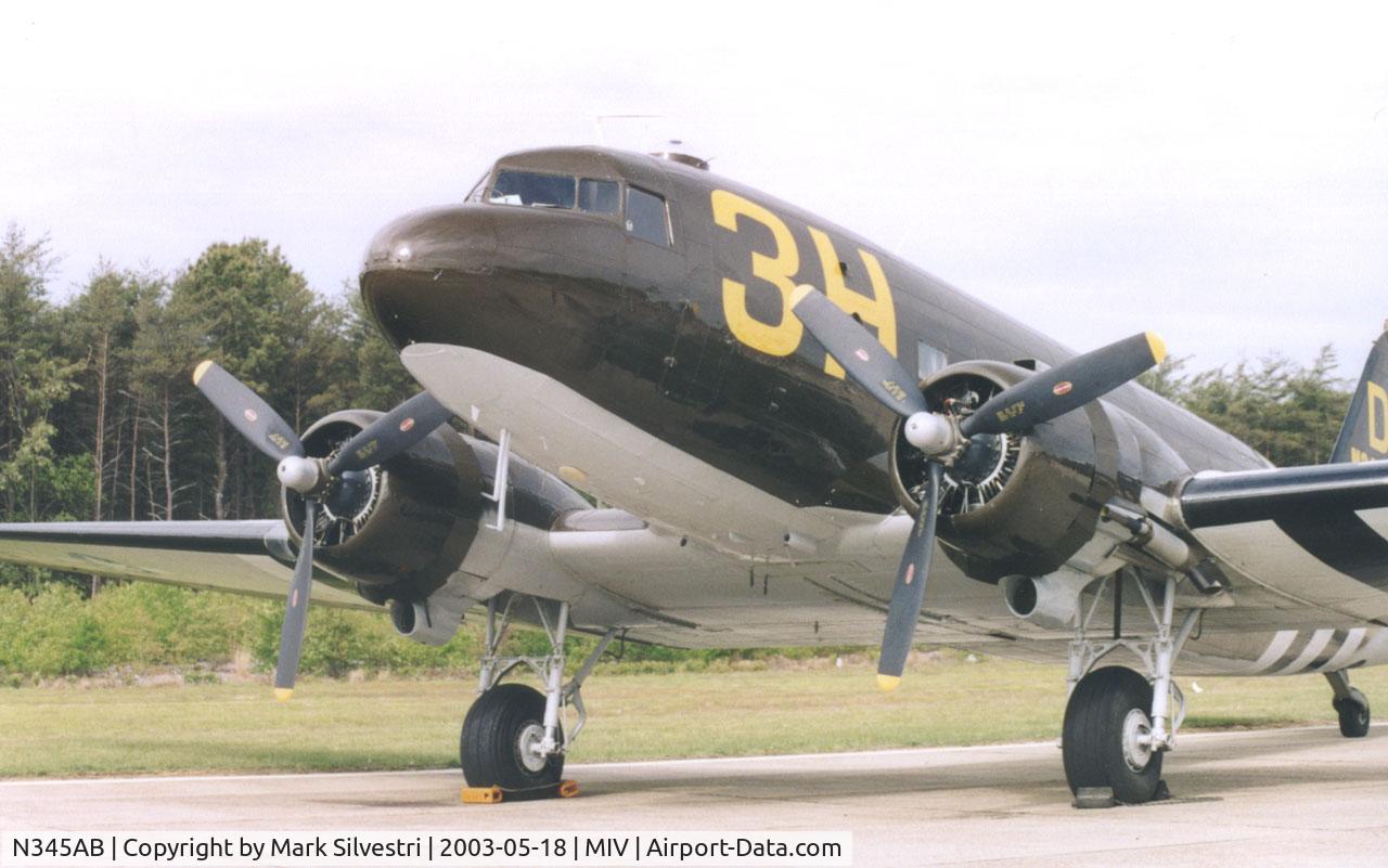 N345AB, 1943 Douglas DC3C-S1C3G (C-47A) C/N 13803, Millville, NJ