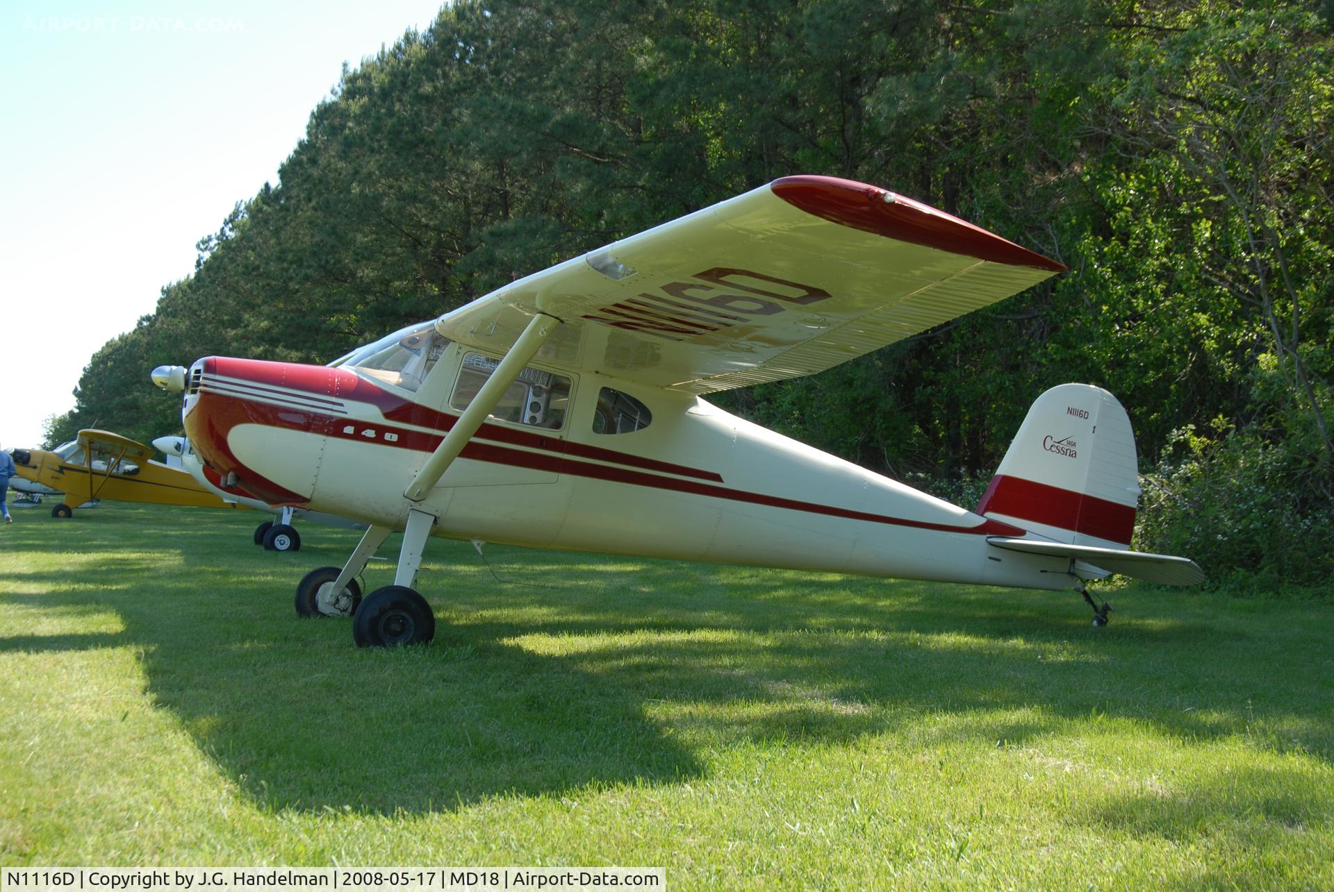 N1116D, 1951 Cessna 140A C/N 15680, at Horn Point MD Fly In