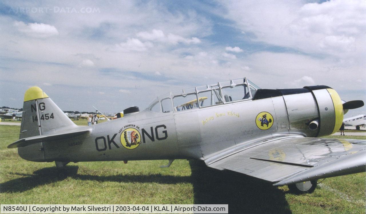 N8540U, North American T-6G Texan C/N 55-14454-1 ??, Sun-n-Fun 2003