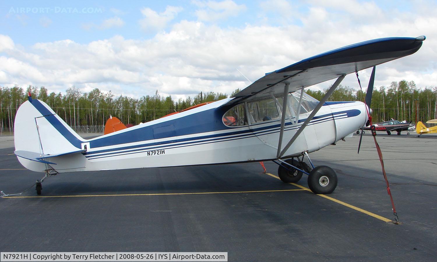 N7921H, 1946 Piper PA-12 Super Cruiser C/N 12-823, 1946 Piper Pa-12 at Wasilla AK