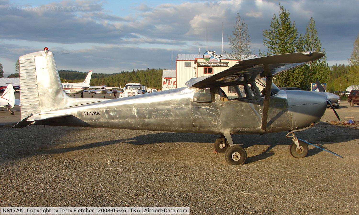 N817AK, 1958 Cessna 175 Skylark C/N 55101, Cessna 175 at Talkeetna