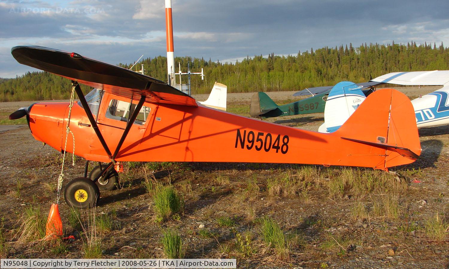 N95048, 1946 Taylorcraft BC12-D C/N 9448, 1946 Taylorcraft BC12-D at Talkeetna