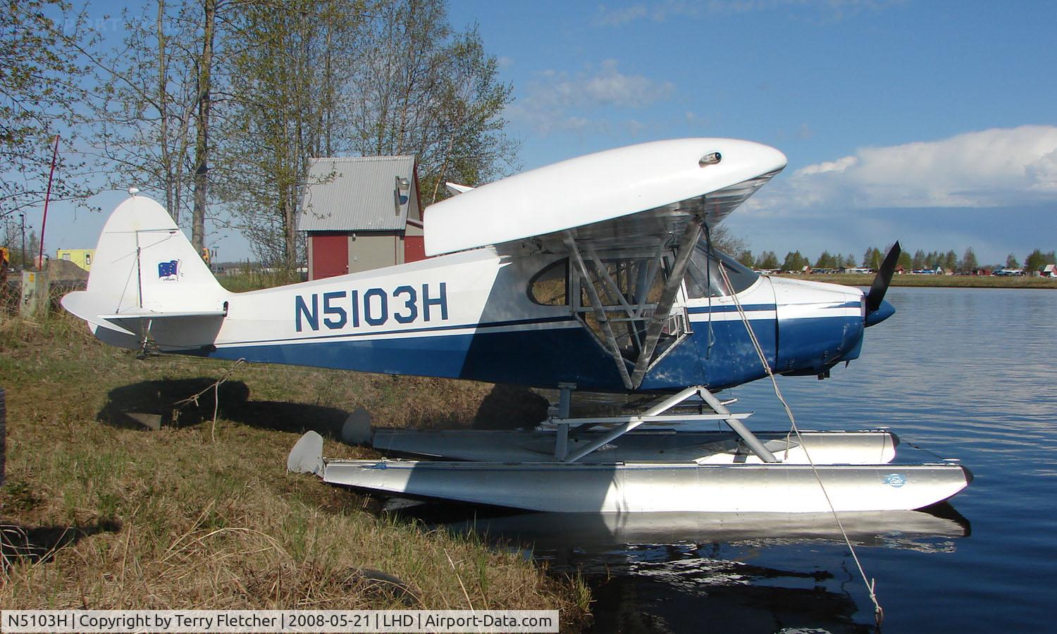 N5103H, 1948 Piper PA-14 Family Cruiser C/N 14-108, 1948 Piper Pa-14 on floats at Lake Hood