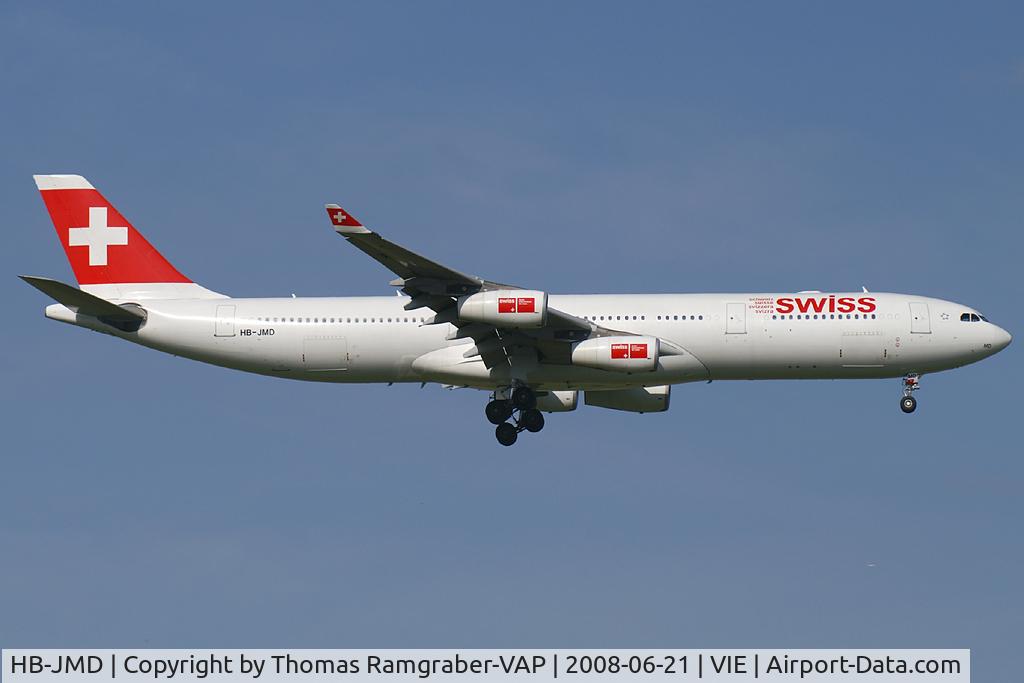 HB-JMD, 2003 Airbus A340-313 C/N 556, Swiss International Airlines Airbus A340-300