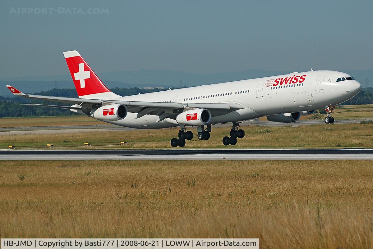 HB-JMD, 2003 Airbus A340-313 C/N 556, Nice an heavy