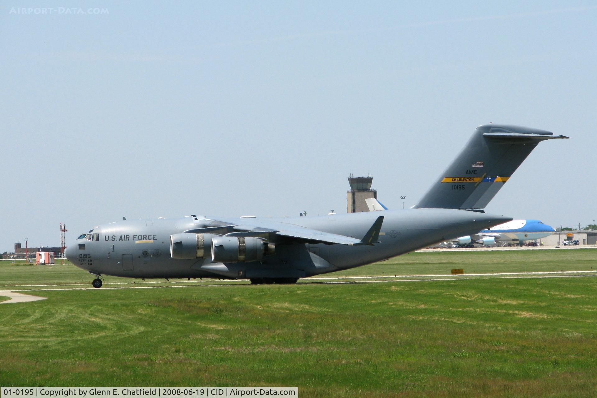 01-0195, 2001 Boeing C-17A Globemaster III C/N P-95, In for Presidential support