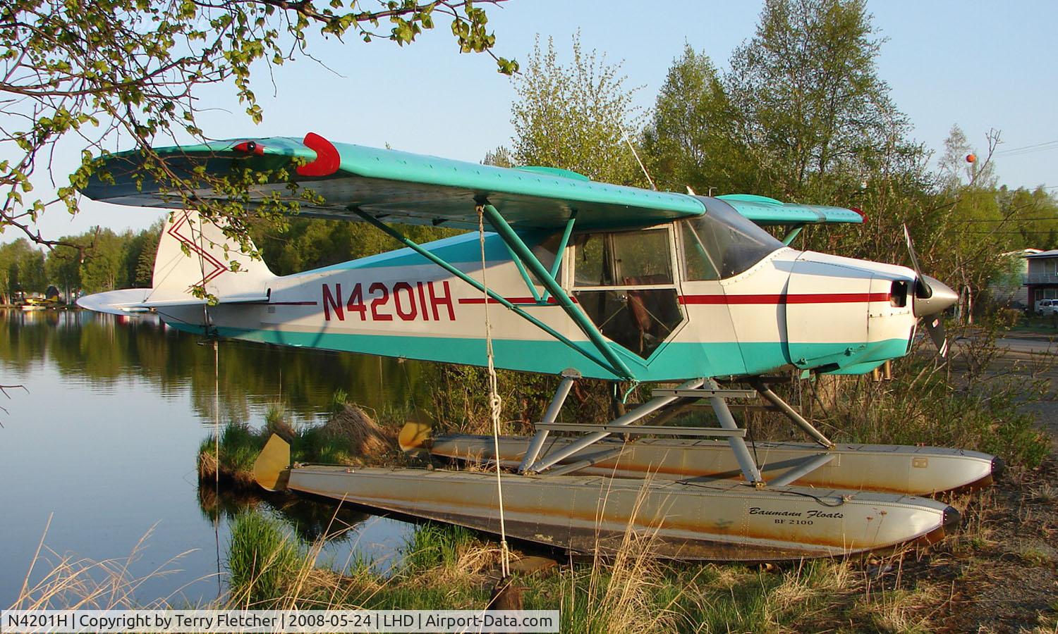 N4201H, 1948 Piper PA-14 Family Cruiser C/N 14-4, 1948 Piper Pa-14 on floats at Lake Hood