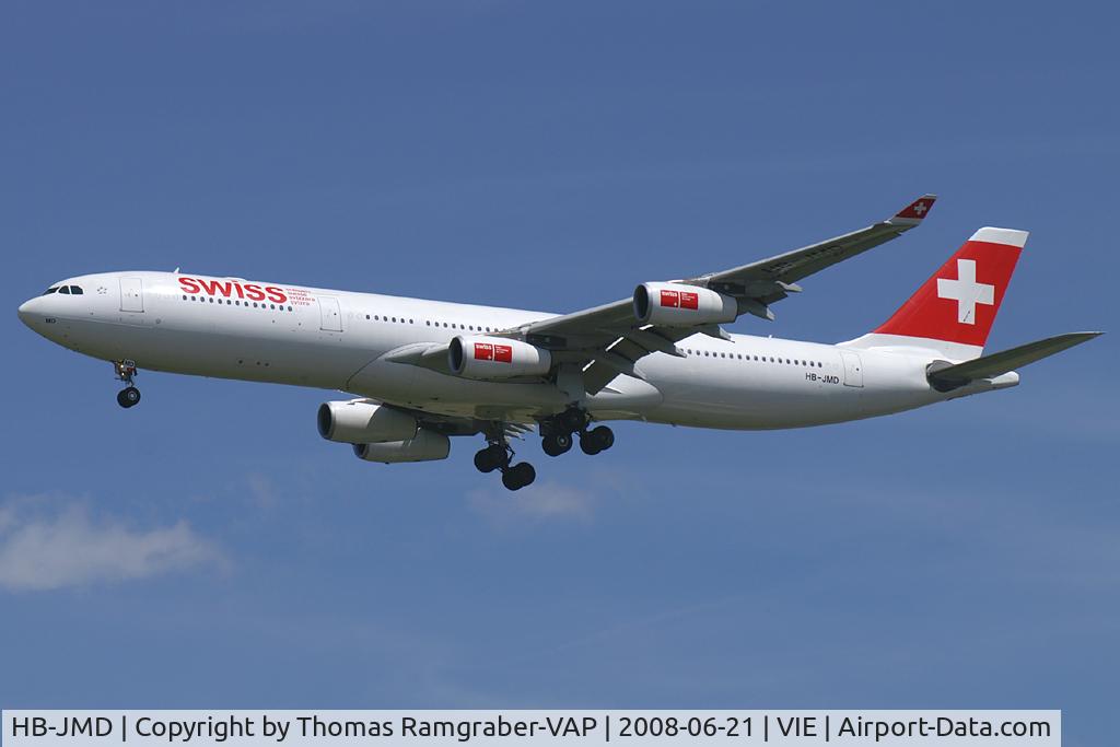 HB-JMD, 2003 Airbus A340-313 C/N 556, Swiss International Airlines Airbus A340-300