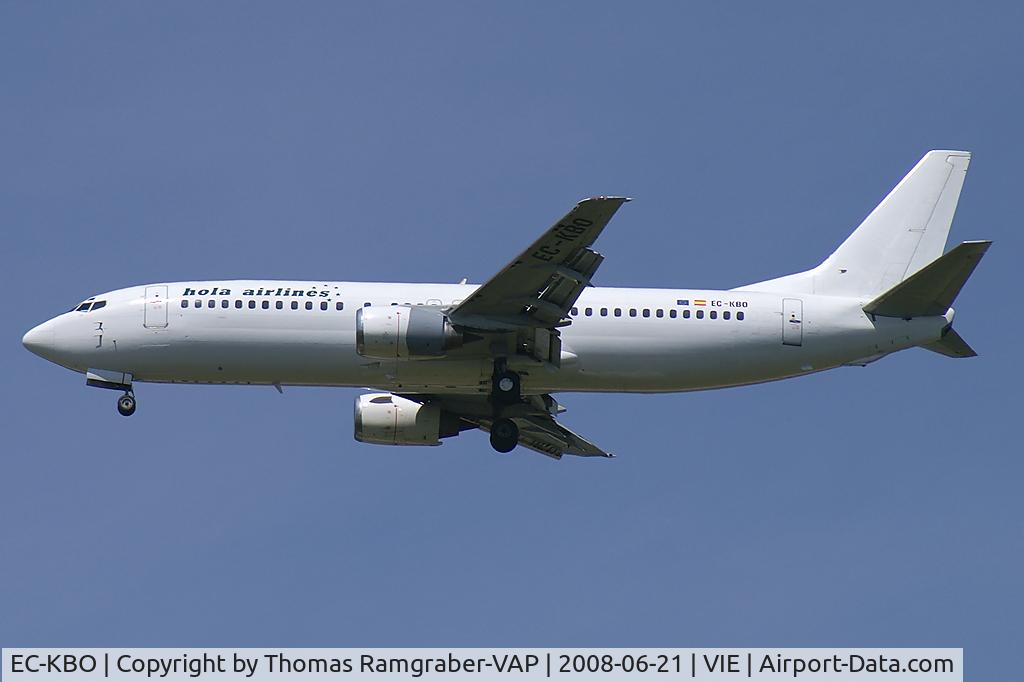 EC-KBO, 1988 Boeing 737-4Y0 C/N 23870, Hola Airlines Boeing 737-400
