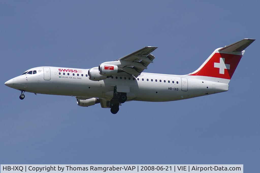 HB-IXQ, 1996 British Aerospace Avro 146-RJ100 C/N E3282, Swiss International Airlines BAe 146