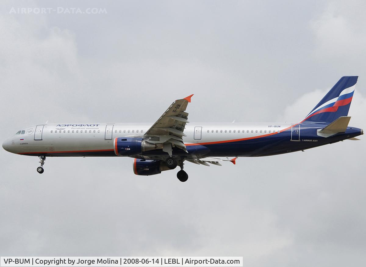 VP-BUM, 2007 Airbus A321-211 C/N 3267, 