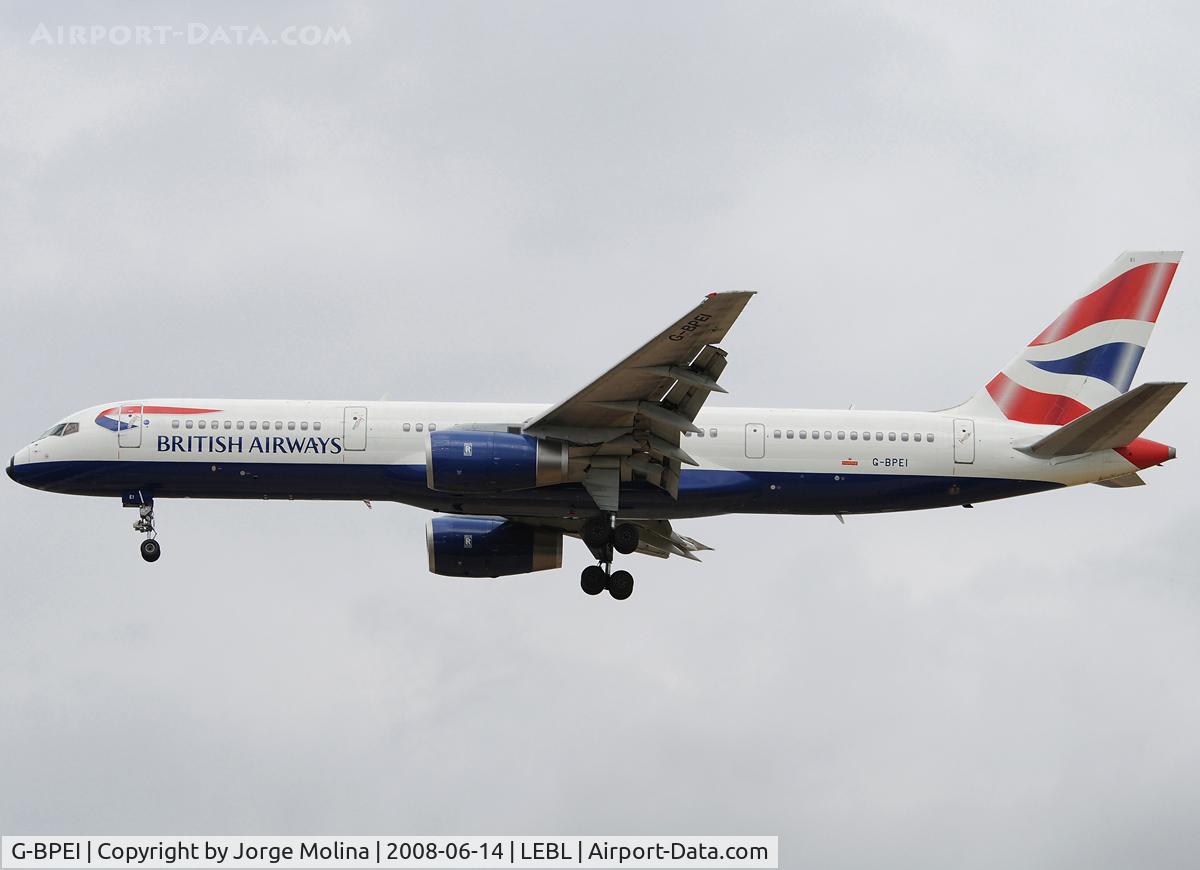G-BPEI, 1994 Boeing 757-236 C/N 25806, Clear to land RWY 25R.