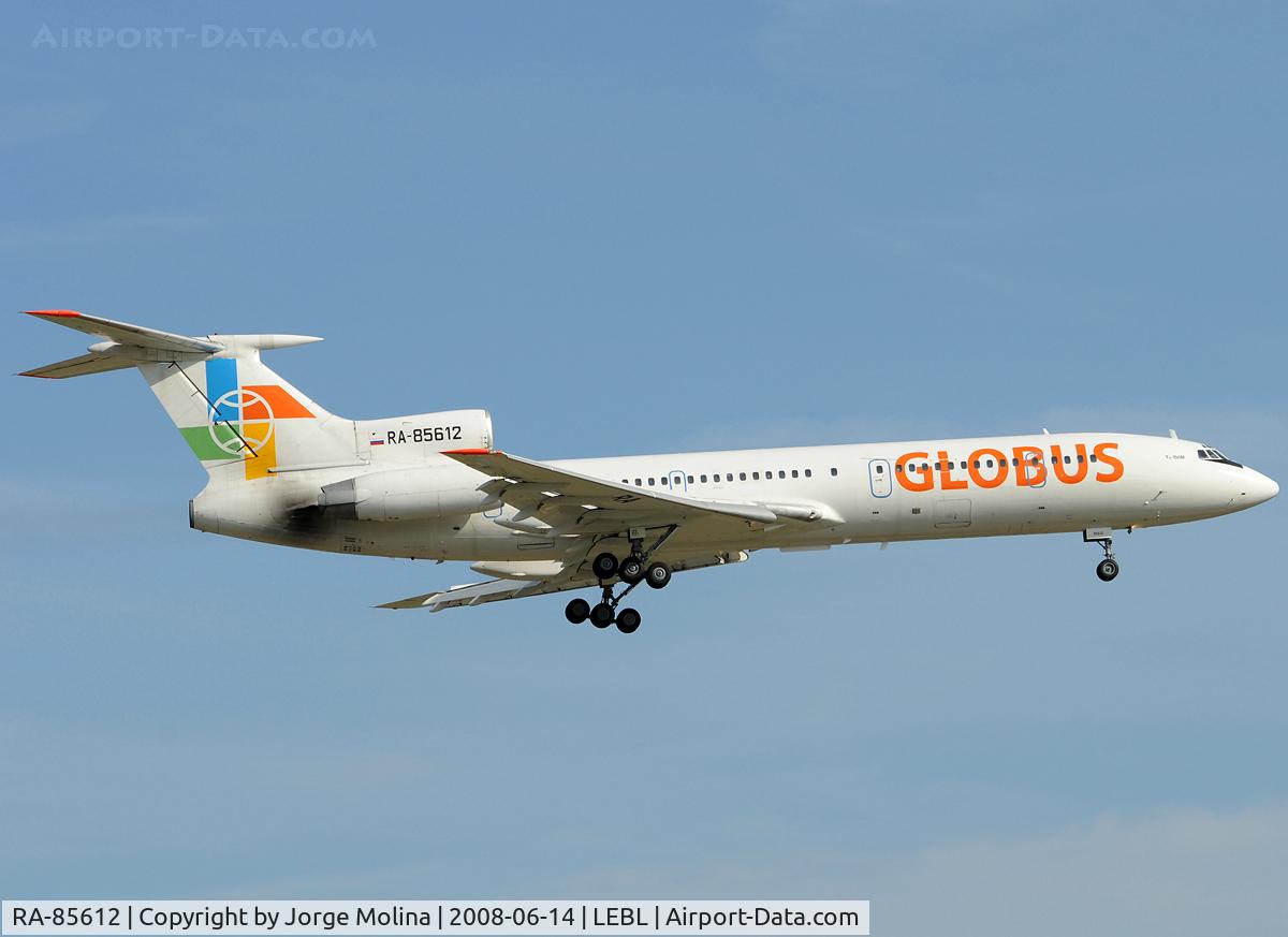 RA-85612, 1985 Tupolev Tu-154M C/N 85A721, Now operated by Globus.