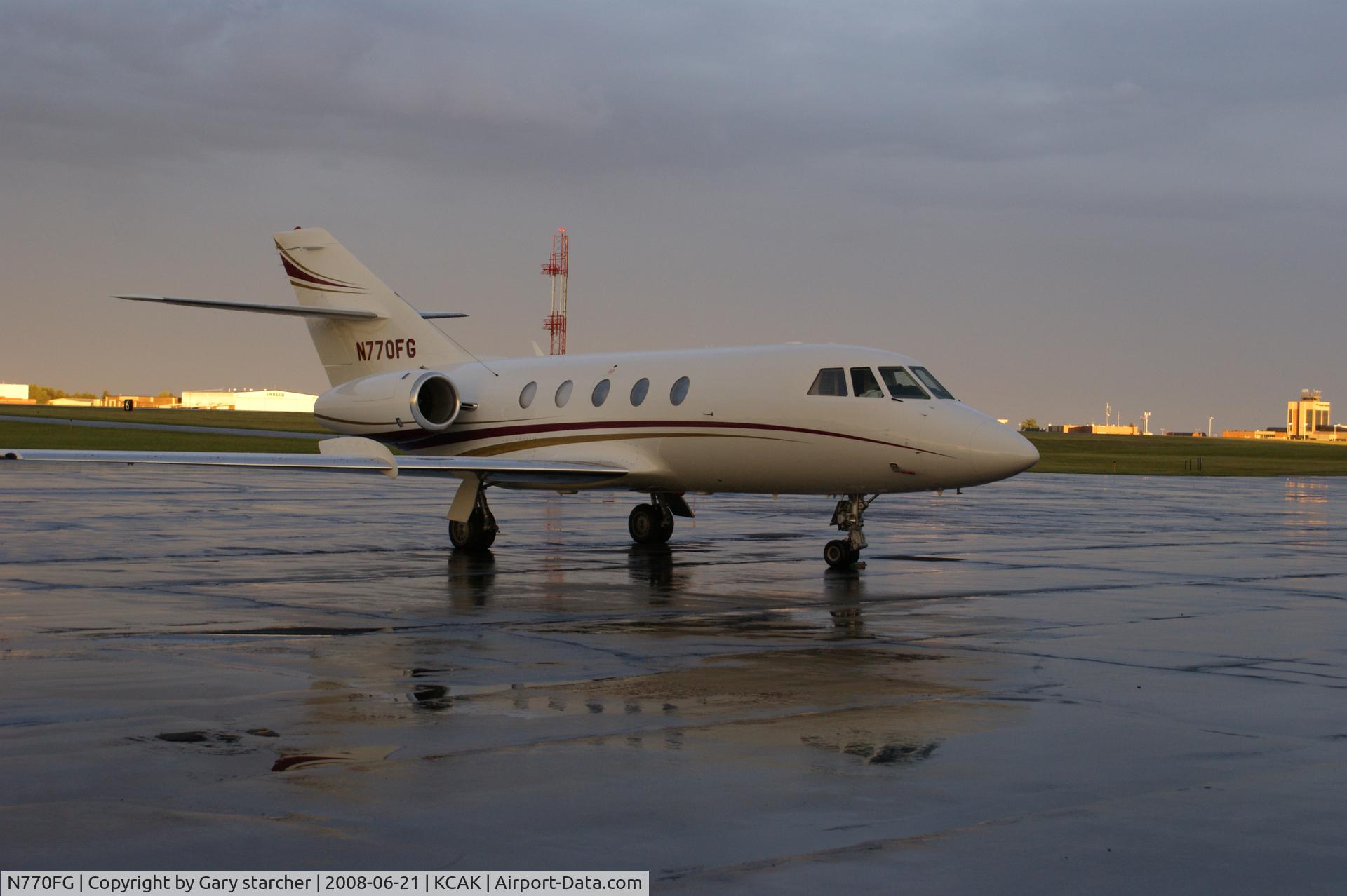 N770FG, 1967 Dassault Falcon (Mystere) 20-5 C/N 116, Came in before the stormsitting overnight