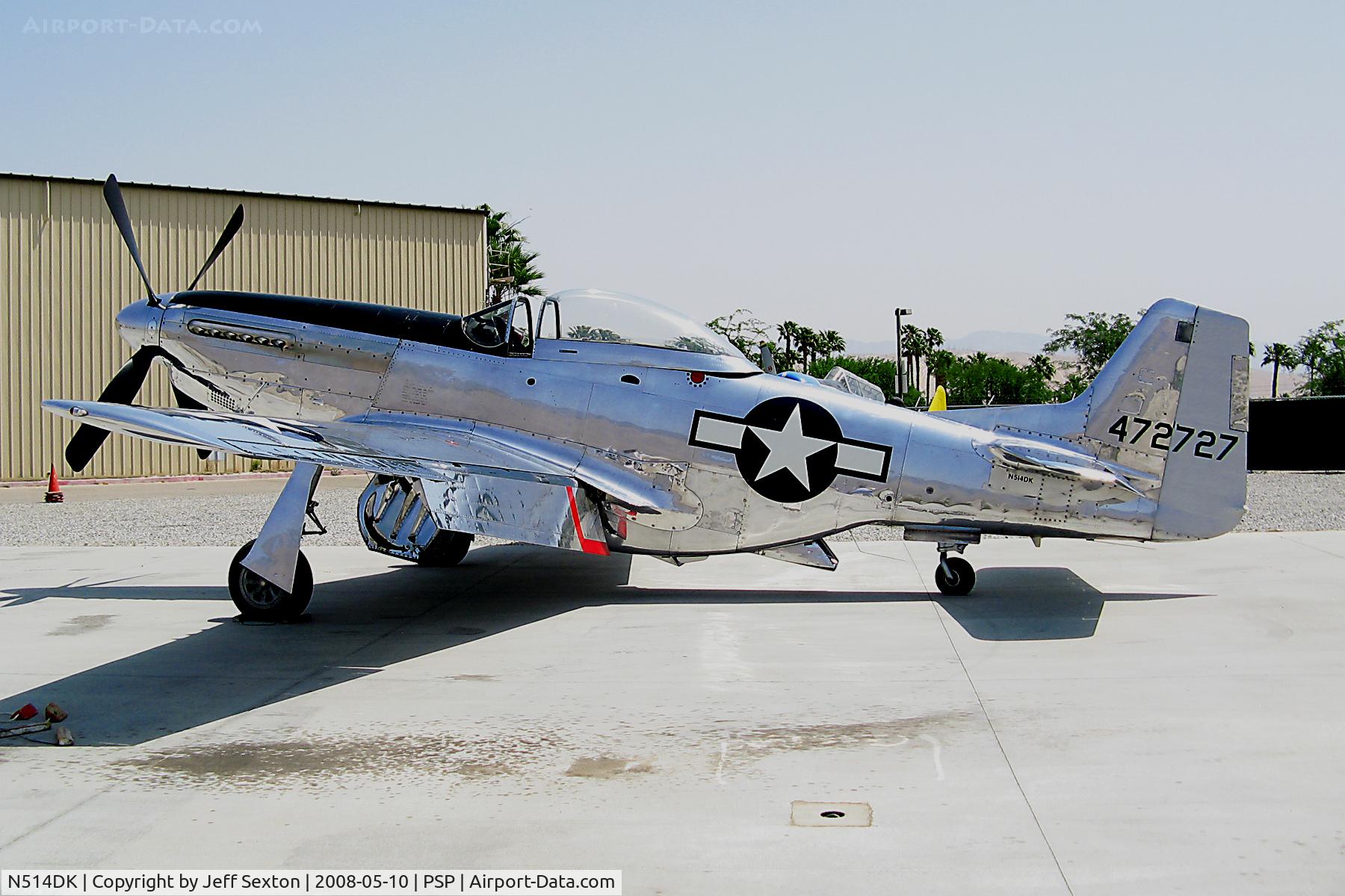 N514DK, 1945 North American P-51D Mustang C/N 45-11558, Exhibit at Palm Springs Air Museum
