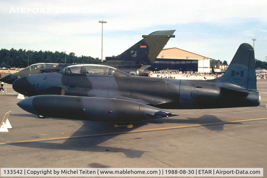 133542, Canadair CT-133 Silver Star C/N T33-542, 1st CAG - Canada air Force