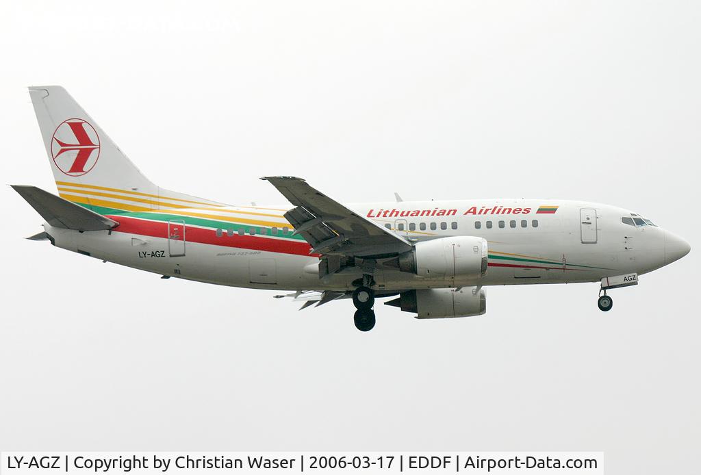 LY-AGZ, 1996 Boeing 737-524 C/N 26340, Lithuanian