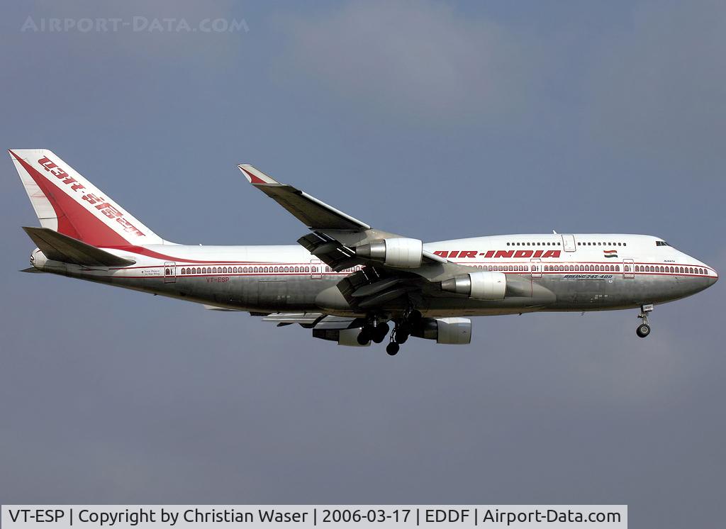 VT-ESP, 1994 Boeing 747-437 C/N 27214, Air India