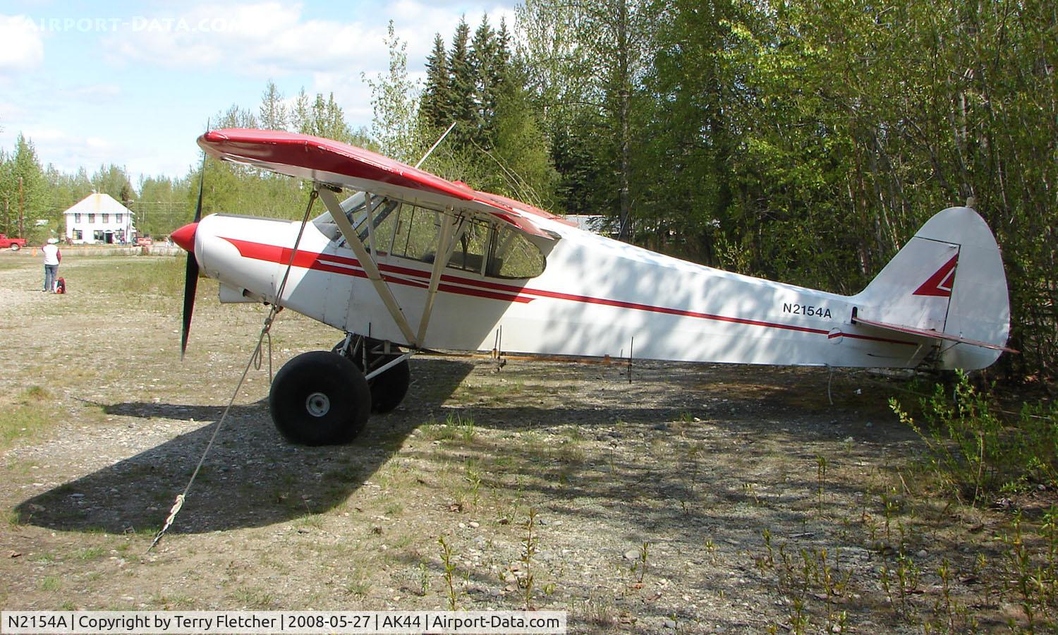 N2154A, 1952 Piper PA-18A Super Cub C/N 18-1864, 1952 Piper Pa-18-150 at the historic Talkeetna Village strip