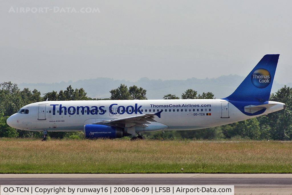 OO-TCN, 1993 Airbus A320-232 C/N 425, taxi on bravo