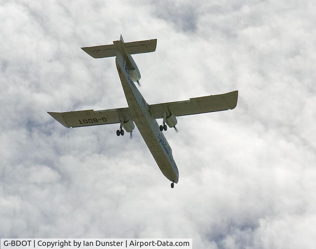 G-BDOT, 1976 Britten-Norman BN-2A Mk.III-2 Trislander C/N 1025, Aircraft in the circuit to Lydd Ashford Airport