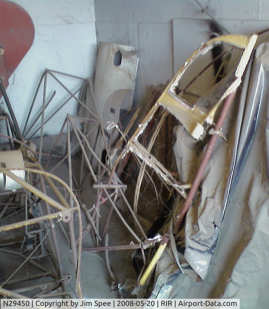 N29450, 1940 Aeronca 60-TF C/N F-4220T, May 2008 Photo of wrecked fuselage