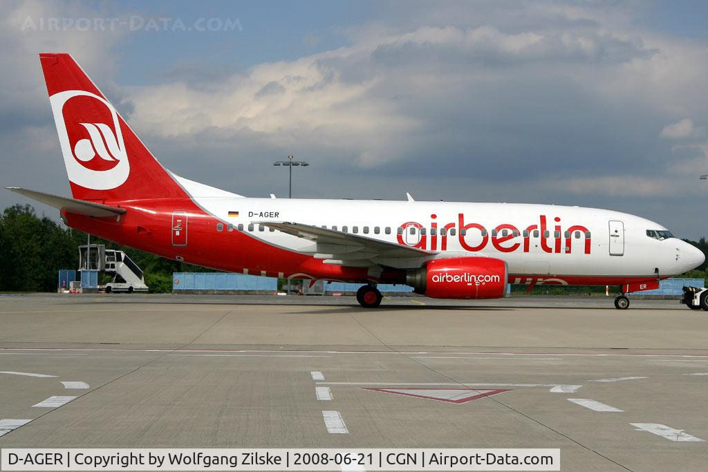 D-AGER, 1998 Boeing 737-75B C/N 28107, visitor